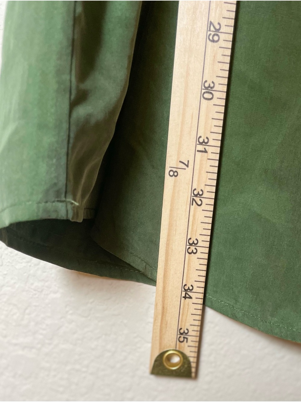 Dolce Vita 100% Silk Olive Green Sleeveless Gathered-Waist Mini Dress | Size XS - Picture 5 of 8